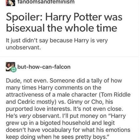 Pin On Harry Potter Gay Harry Potter Harry Potter Tumblr Harry Potter Headcannons