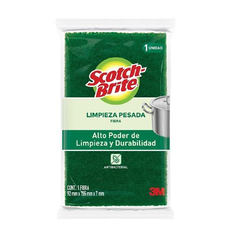 Fibra 3M Scotch Brite Verde Grande1 Pza Walmart