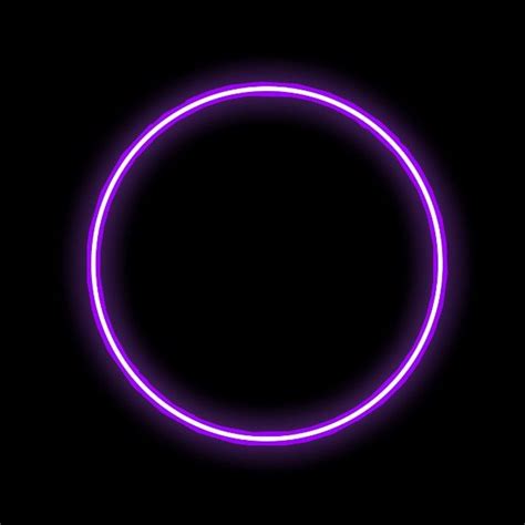 Neon Light Circle Vector Png Images Neon Blue Navy Shining Circle Light