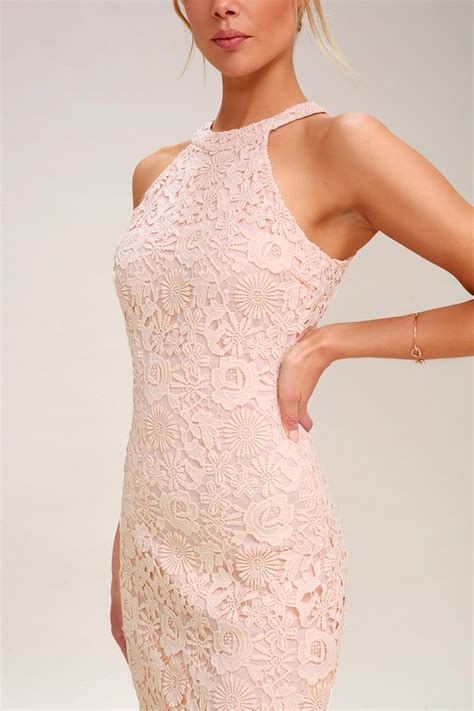 Lace Dress Blush Pink Dress Sleeveless Dress