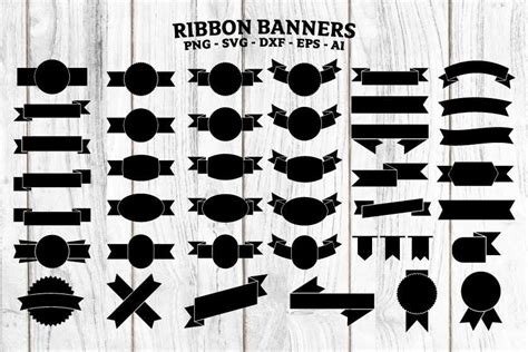 Ribbon Banner Svg Ribbon Vector And Png Graphic By Seaquintdesign