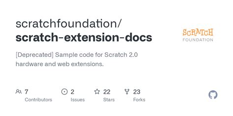 GitHub - scratchfoundation/scratch-extension-docs: [Deprecated] Sample code for Scratch 2.0 ...