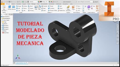 Tutorial Autodesk Inventor pieza mecánica colgador giratorio YouTube