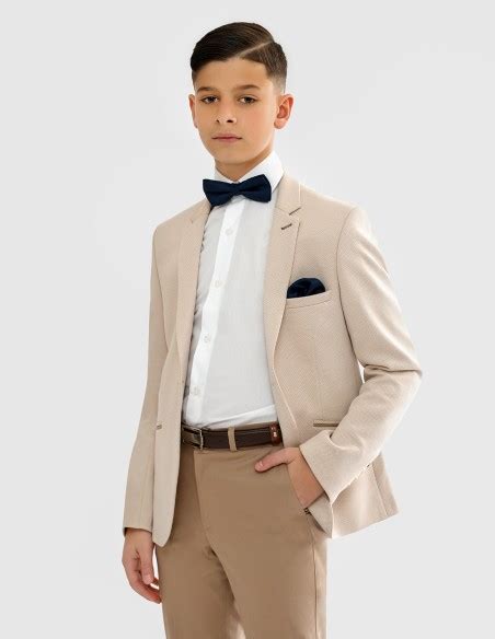 Costume Enfant Beige Costume Gar On Beige Mariage Taille Ans