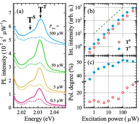 A Power Dependence Of Pl Spectra Of The Ws 2 Monolayer Encapsulated