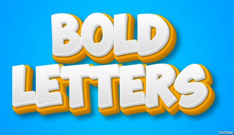 Bold Letters Text Effect And Logo Design Font