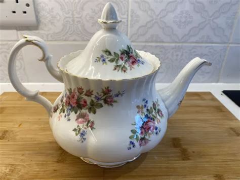 Royal Albert Moss Rose Tea Pot Large Litres Picclick Uk