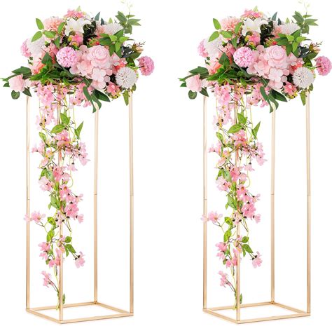 Amazon Column Vases Wedding Centerpieces For Tables Pcs Metal