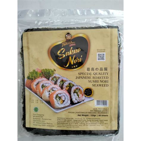 Jual Tokinori Sakao Nori Lembar Rumput Laut Panggang Roasted