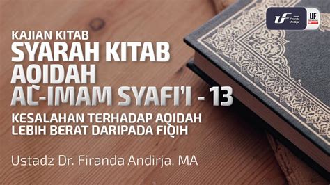 Aqidah Imam Syafii Kesalahan Terhadap Aqidah Lebih Berat Drpd