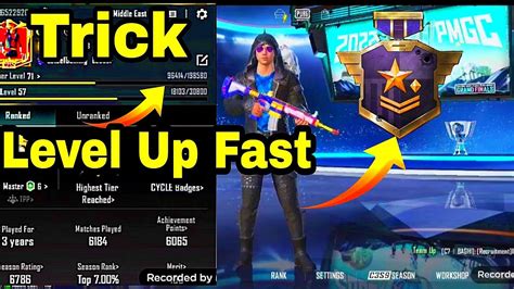 How To Level Up Fast Trick Pubg Me Fast Level Up Kaise Kare Evo Level