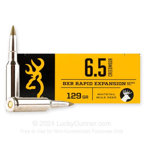 Premium 6 5 Creedmoor Ammo For Sale 129 Grain Polymer Tip Ammunition