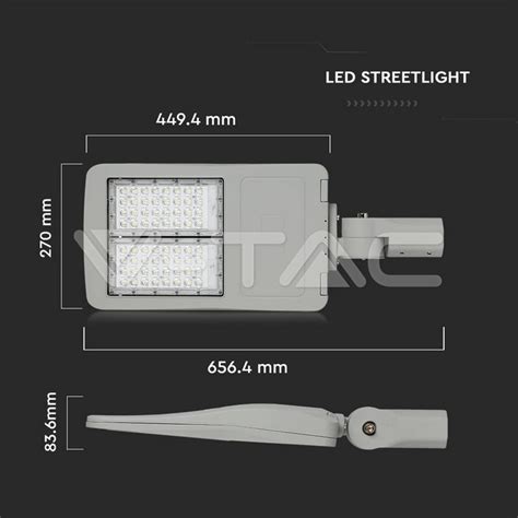 V Tac Led Street Light Samsung Chip W K Class Aluminium