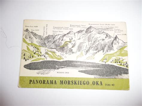 Poczt Wka Panorama Morskiego Oka Mapa Oficjalne Archiwum