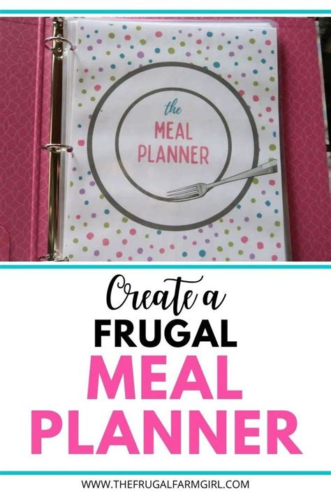 How To Create A Frugal Meal Plan Binder Frugal Meal Planning Meal