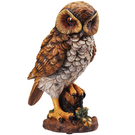 Motion Activated Hooting Owl Decor Shining Eyes Light Up And Hoots 11