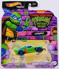 Hot Wheels Leonardo Character Cars Teenage Mutant Ninja Turtles
