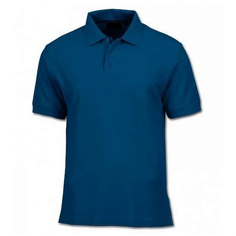 Plain Mens Cotton Royal Blue Collar T Shirt Polo Neck At Rs 155 In