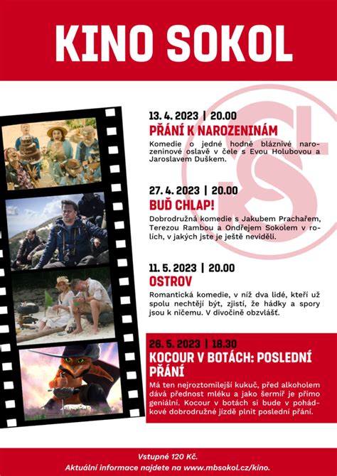 PROGRAM KINA - Sokol Moravské Budějovice