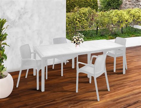 Ensemble Table Et Chaises Manarola Tag Re Rectangulaire D Ext Rieur