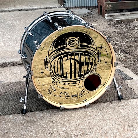 My New Bass Drum Head Is Pretty Rad I Think R Drums