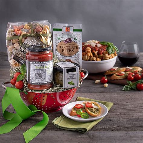 Italian Gift Basket with Keepsake Colander|GourmetGiftBaskets