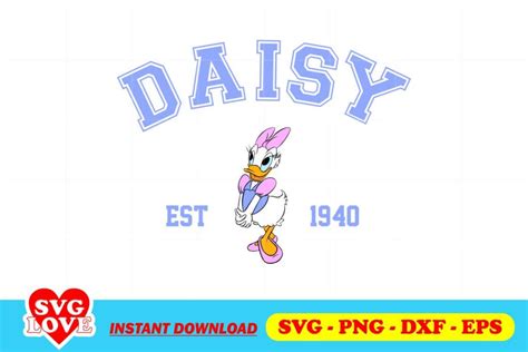 Disney Daisy Duck Est Svg Gravectory