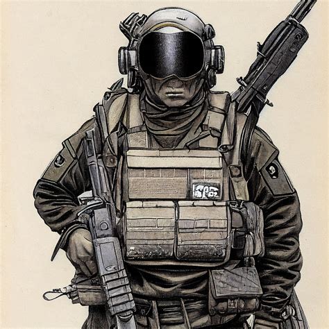 A Standing Portrait Of A Modern Russian Spetsnaz W C66d124e Af86 4228