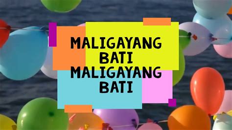 Maligayang Bati Happy Birthday Tagalog Song By Gerry P Karaoke Sing