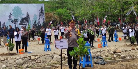 Gandeng Polri Kemenko Pmk Atasi Perubahan Iklim Dengan Tanam Juta Pohon