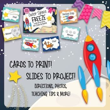 Freeze Game - Outer Space Freeze - Interactive Music Game and Printables