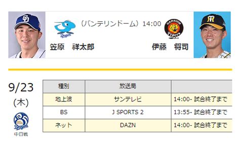 今日の雑談スレッド 20210923 トラニュース 阪神タイガース応援ファンサイト