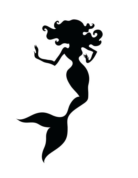 Mermaid Tail Silhouette at GetDrawings | Free download