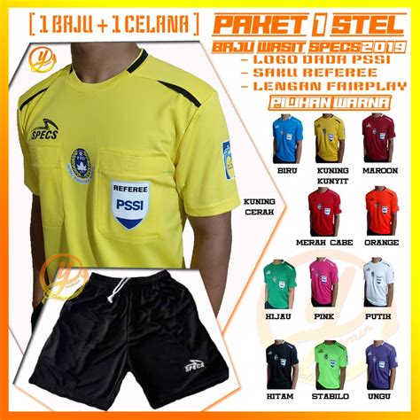 Jual Baju Wasit PAKET 1 STEL SPECS2019 LOGO DADA PSSI SAKU