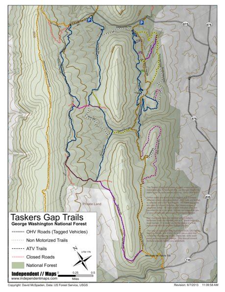 George Washington National Forest Trail Map | Living Room Design 2020