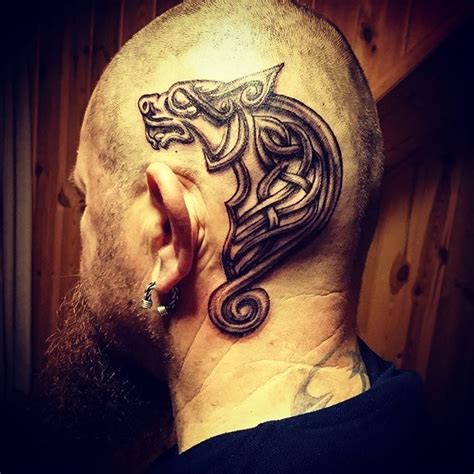 Head Tattoos Viking Tattoos Dragon Head Tattoo