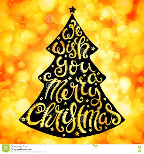 We Wish You A Merry Christmas Stock Vector Illustration Of