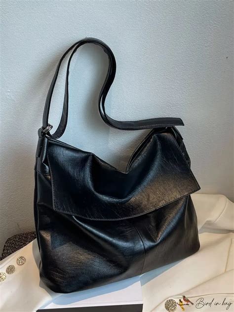 Birdinbag Spacious Flap Hobo Bag With Roomy Interior Fashion Bags