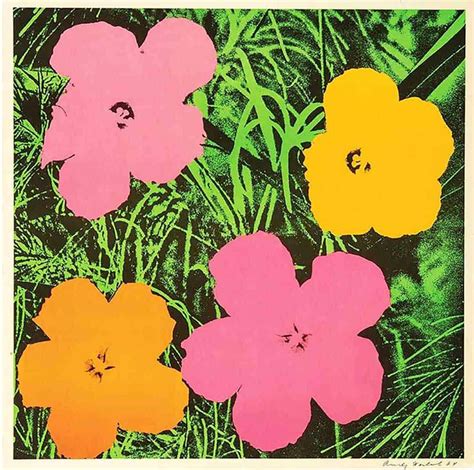 Andy Warhol Paintings Flowers