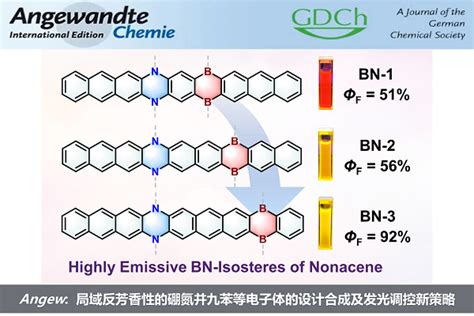 南开王小野课题组angew Chem：局域反芳香性的硼氮并九苯等电子体的设计合成及发光调控新策略 化学空间 Chem Station