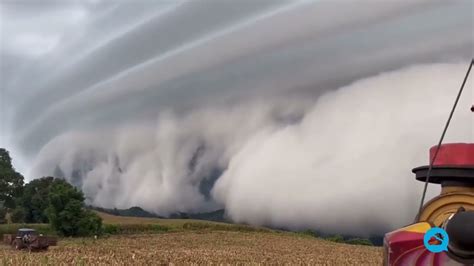 Amazing Shelf Cloud In Phetchabun Thailand YouTube