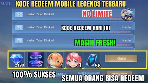 Buruan Redeem Kode Redeem Ml Terbaru Kode Redeem Mobile Legends Code