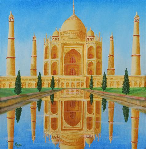 Taj Mahal Painting By Raju Dyapur Fine Art America