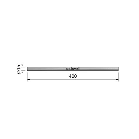 Zinc anode rod Ø15 x L400 - Cathwell