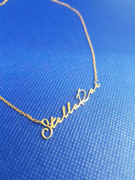 Dainty Name Necklace Sterling Silver Name Necklace Personalized Name