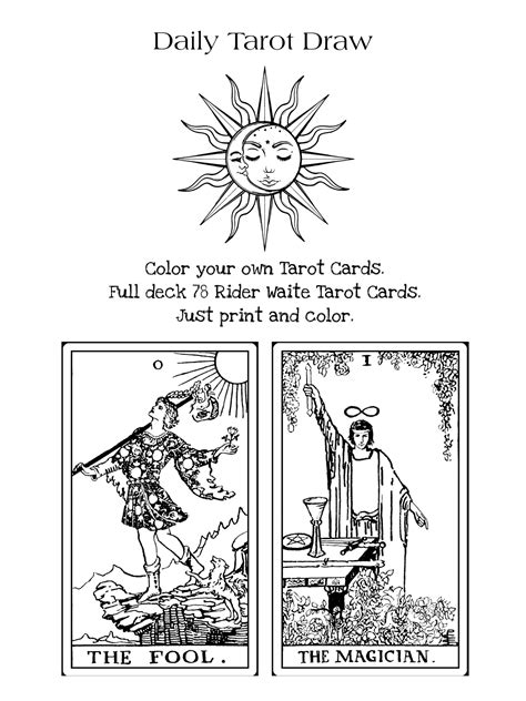 Printable Tarot Cards — Daily Tarot Draw