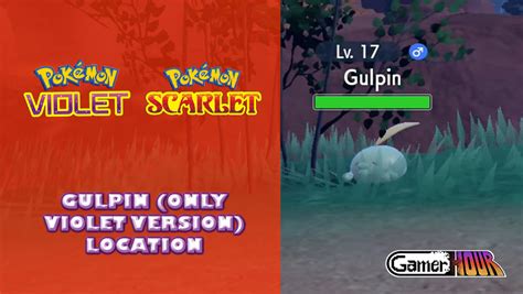 Pokemon Scarlet Violet Gulpin Only Violet Version Location Gamerhour