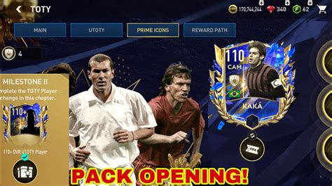 NEW 110 KAKA IN STAR PASS UTOTY AND PRIME ICON PACK OPENING IN FIFA