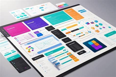 Diagrama de flujo de Ux ui desarrollo de aplicaciones prototipo diseño