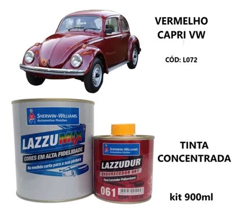 Tinta Automotiva Pu Concentrada Vermelho Capri Vw C Catal